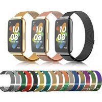 Rumi Milanese loop металлический для Huawei Band 7 (черный) Image #4