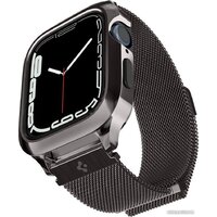 Spigen Metal Fit Pro для Apple Watch (45/44 мм) (темно-серый)