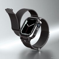 Spigen Metal Fit Pro для Apple Watch (45/44 мм) (темно-серый) Image #10