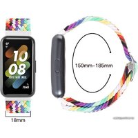 Rumi Wick из плетеного нейлона для Huawei Band 7 (черный) Image #4