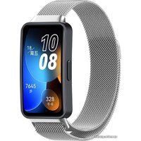 Rumi Milanese loop металлический для Huawei Band 8/9 (серебристый) Image #2