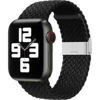 Hurtel Strap Fabric для Apple Watch 9/8/7/6/SE/5/4/3/2, 41мм/40мм/38мм (черный) Image #1