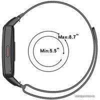 Rumi Milanese loop металлический для Huawei Band 6 / Honor Band 6 (розовый) Image #5