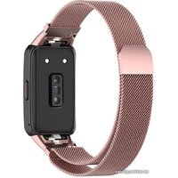 Rumi Milanese loop металлический для Huawei Band 6 / Honor Band 6 (розовый) Image #2