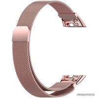 Rumi Milanese loop металлический для Huawei Band 6 / Honor Band 6 (розовый)