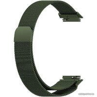 Rumi Milanese loop металлический для Huawei Band 7 (темно-зеленый)