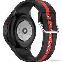 Rumi Sport Line силиконовый для Samsung Galaxy Watch4/5/6 (20 мм, черный/красный)