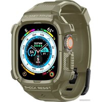Spigen Rugged Armor Pro для Apple Watch Ultra (49 мм) (зеленый/хаки)