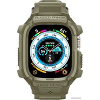Spigen Rugged Armor Pro для Apple Watch Ultra (49 мм) (зеленый/хаки) Image #3