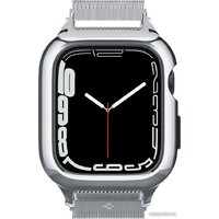 Spigen Metal Fit Pro для Apple Watch (45/44 мм) (серебристый) Image #2