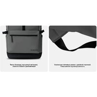 Xiaomi Roll Top Casual Backpack BHR9055GL (серый/черный) Image #9