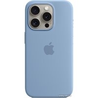 Чехол для телефона Apple MagSafe Silicone Case для iPhone 15 Pro (зимний синий) - Изображение №1 — Chaika Market