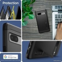Spigen Tough Armor для Pixel 7 ACS04701 (черный) Image #10