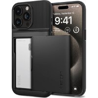 Spigen Slim Armor CS для iPhone 15 Pro Max ACS06589 (черный)