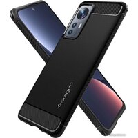 Spigen Rugged Armor для Xiaomi 12/12X ACS04370 (черный) Image #6