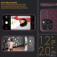 Spigen Parallax Mag для iPhone 15 Pro Max ACS06616 (бордовый) Image #11