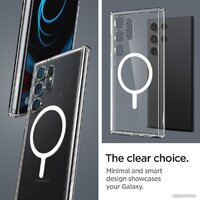 Spigen Ultra Hybrid Metal Ring (MagFit) для Galaxy S24 Ultra ACS07297 (белый) Image #12
