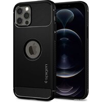 Spigen Rugged Armor для iPhone 12/iPhone 12 Pro ACS01700 (черный) Image #6
