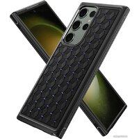 Spigen Cryo Armor для Galaxy S23 Ultra ACS05616 (черный/синий) Image #12