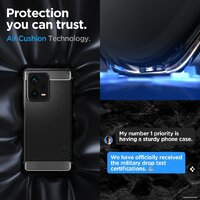 Spigen Rugged Armor для Xiaomi Redmi Note 12 Pro Plus 5G ACS05789 (черный) Image #15