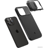 Spigen Optik Armor (MagFit) для iPhone 15 Pro Max ACS06599 (черный) Image #6