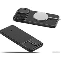 Spigen Optik Armor (MagFit) для iPhone 15 Pro ACS07184 (черный) Image #12