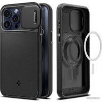 Spigen Optik Armor (MagFit) для iPhone 15 Pro ACS07184 (черный)