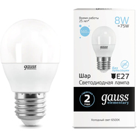 Gauss Elementary 8W 560lm 6500K Е27 53238