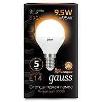 Gauss LED Globe E14 9.5 Вт 3000 К 105101110 Image #2