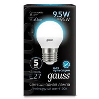 Gauss LED Globe E27 9.5 Вт 4100 К 105102210 Image #2