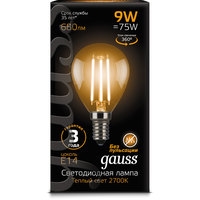 Gauss Filament Globe E14 9 Вт 2700 К 105801109 Image #2