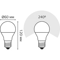 Gauss LED Elementary A60 15W E27 6500K 23235 Image #6