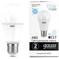 Gauss LED Elementary A60 15W E27 6500K 23235 Image #2