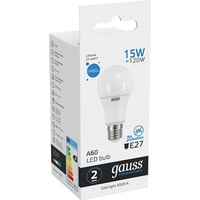 Gauss LED Elementary A60 15W E27 6500K 23235 Image #4