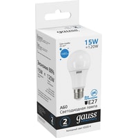 Gauss LED Elementary A60 15W E27 6500K 23235 Image #3