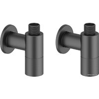 Wellsee Drainage System 182147001, угловой (2 шт, матовый черный)
