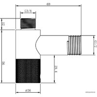 Wellsee Drainage System 182146001, угловой (2 шт, хром) Image #7