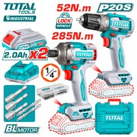 Total TCKLI20272 (шуруповерт, винтоверт, 2 АКБ, кейс) Image #1