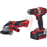 Einhell TE-TK 18/2 Li Kit CD+AG 4257240 (шуруповерт, УШМ, 1 АКБ, сумка, набор оснастки)