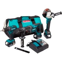 Makita DLX3078TX1 (шуруповерт, болгарка, перфоратор, 3 АКБ, сумка)