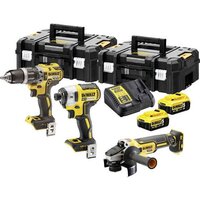 DeWalt DCK384P2T (шуруповерт, винтоверт, болгарка, 2 АКБ, кейс) Image #1