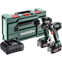 Metabo Combo Set 2.8.8 18V 685200000 (шуруповерт, винтоверт, 2 АКБ, кейс) Image #1