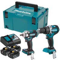 Makita DLX2359TJ1 (шуруповерт, гайковерт, 3 АКБ, кейс) Image #1