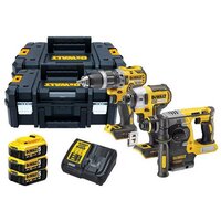 DeWalt DCK368P3T (шуруповерт, винтоверт, перфоратор, 3 АКБ, кейс)