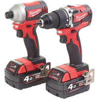 Milwaukee M18 CBLPP2A-402C 4933464536 (шуруповерт, винтоверт, 2 АКБ, кейс) Image #3