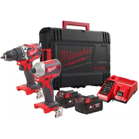 Milwaukee M18 CBLPP2A-402C 4933464536 (шуруповерт, винтоверт, 2 АКБ, кейс)