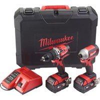 Milwaukee M18 CBLPP2A-402C 4933464536 (шуруповерт, винтоверт, 2 АКБ, кейс) Image #2