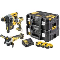 DeWalt DCK305P3T (перфоратор, винтоверт, болгарка, 3 АКБ, кейс) Image #1