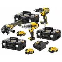 DeWalt DCKM009 (шуруповерт, гайковерт, болгарка, 3 АКБ, 3 кейса)