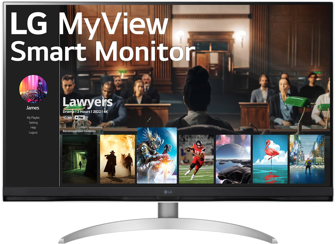 LG MyView Smart Monitor 32SQ700S-W Image #1